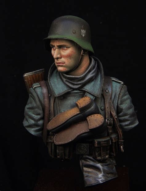 Bust From Young Miniatures Painted For Comission Greatcoat And