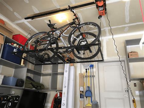 You'll never have to waste time moving things around in your garage, basement, apartment or storage unit just to get to your bike. KATE PUGH ELECTRIC BIKE LIFT GARAGE STORAGE IDEAS | Bike ...