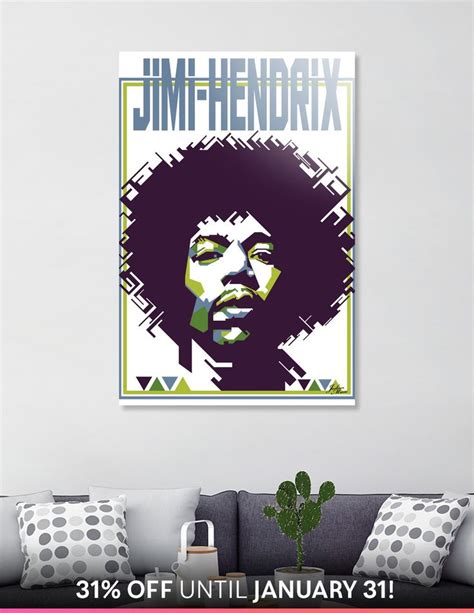 Jimi Hendrix Aluminum Print By Johan Musa Limited Edition From 94