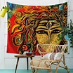 Abstract Trippy Psychedelic Bohemian Boho Indian Tapestry Wall Hanging ...