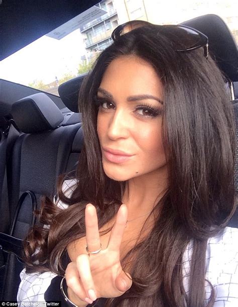 Casey Batchelor Flaunts Her Ample Cleavage In Low Cut Top For Pure