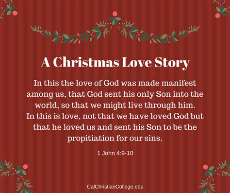 1 John 49and10 A Christmas Love Story Merry Christmas Wishes Christmas