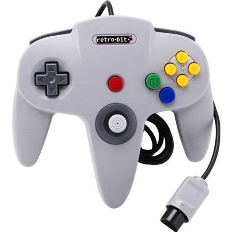 Retro Bit N64 Classic Controller Nintendo 64 Grey Se Priser 5