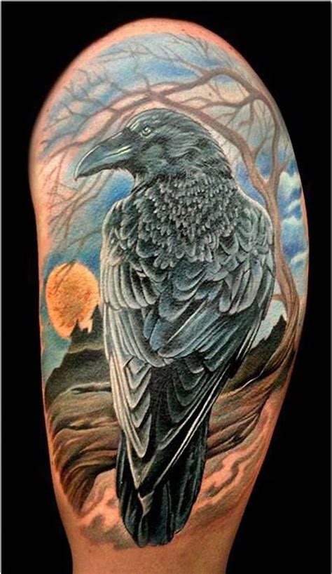 20 Inspiring Raven Tattoo Designs Raven Tattoo Crow