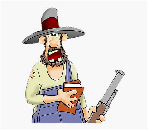 Hillbilly Redneck Hunting Hunters Inbred Man Cartoon Free