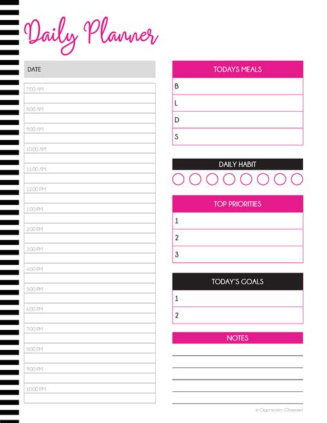 Free Undated Planner Printables Free Templates Printable