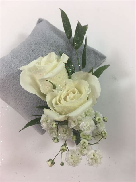 B2 White Spray Rose Boutonniere In Bensalem Pa Flower Girl Florist