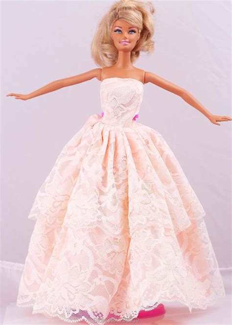 Fashion Handmade Pink Dressparty Dress Clothes Gown For 11 Barbie