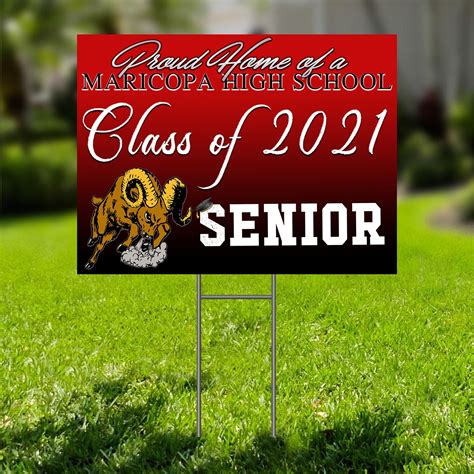 Class Of 2021 Custom Senior Yard Sign High School College Etsy