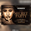 Secret Party Flyer by HedyGraphics | GraphicRiver