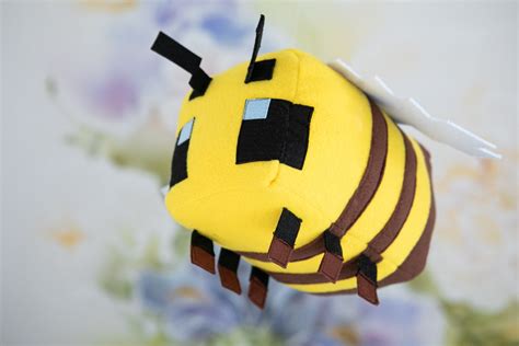 Minecraft Bee Plush Handmade Soft Decoration 74442125 In Etsy