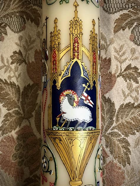 New Liturgical Movement Hand Painted Paschal Candles Available For