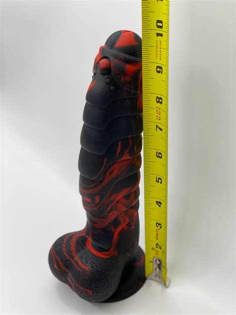 black red dragon dildo fantasy dildo monster dildo etsy