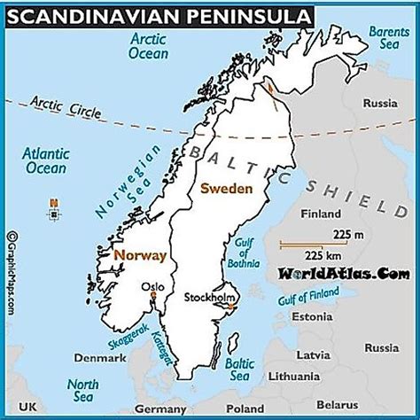Scandinavian Peninsula Worldatlas