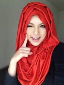 🌟hijab Tutorial 18🌟 Cara Memakai Jilbab Pashmina Simple Red Black Style