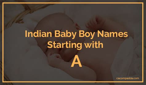 Indian Baby Boy Names Starting With A Cacompadda