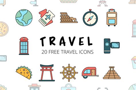 Travel Vector Free Icon Set
