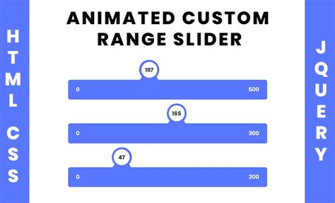 Custom Animated Range Slider Using Html Css And Js Code4eduction
