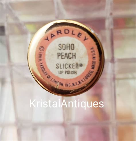 vintage yardley slicker lipstick soho peach new old stock etsy