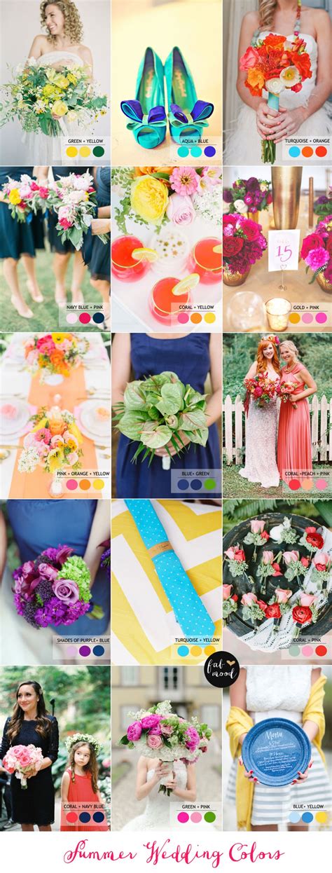 15 Fabulous Summer Wedding Color Combos Summer Wedding Colors Read