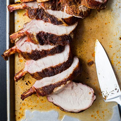 In a large saute pan, add the oil and bacon fat and, when shimmering, add the pork chops, cooking until golden brown, about 5 minutes. Smoked Center-Cut Pork Chops Recipe | Food & Wine Recipe