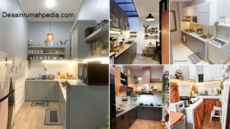 inspirasi desain dapur kecil bentuk lorong  rumah minimalis