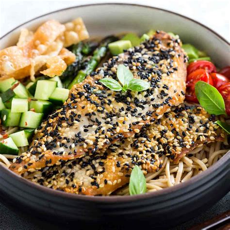 Bring on the hot sauce! Pan-Fried Tilapia with Sesame Crust - Jessica Gavin