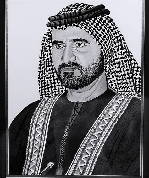 Since his accession in 2006, after his brother died, he has undertaken major reforms in the uae's government. Sheikh Mohammed Bin Rashid Al Maktoum Drawing by Amarjeet ...