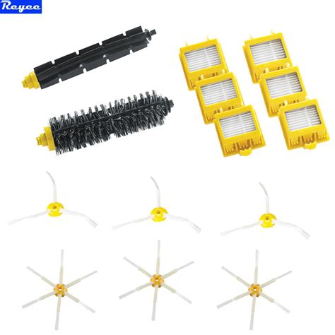 filters and brush 3 and 6 armed side brushes for irobot roomba 600 700 series 650 760 770 780 set in