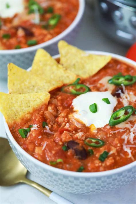 Slow Cooker Turkey Chili The Diary Of A Real Housewife