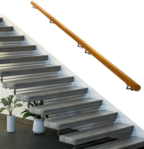 Stair Handrail Wall Rails 12 Ft Long 20 Diameter Grab Bar Iron