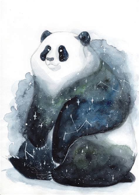Galaxy Panda By Threeleaves On Deviantart