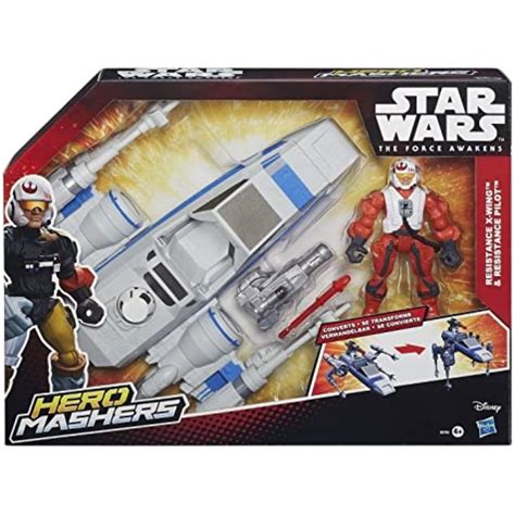 Star Wars Hero Mashers Restistance X Wing And Pilot Argosy Toys