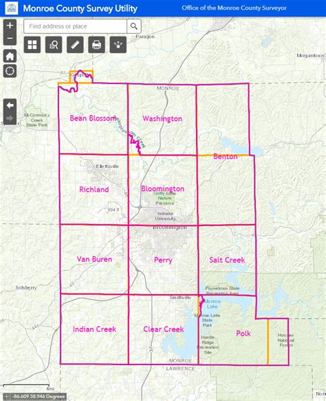 Map Of Monroe County Indiana Asyagraphics Gambaran