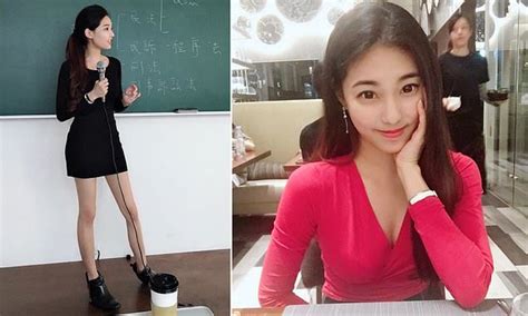 Lecturer Is Dubbed Taiwans Hottest Teacher After Photos Taken Of Her