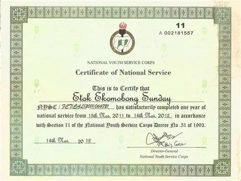 Nysc Certificate Number Verification Guidelines Legitng