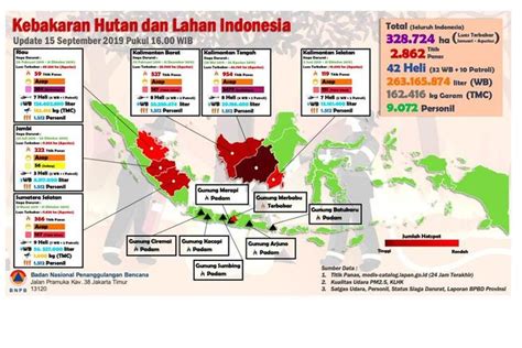 Data Terkini Karhutla Di Sumatera Dan Kalimantan Jumlah Titik Api