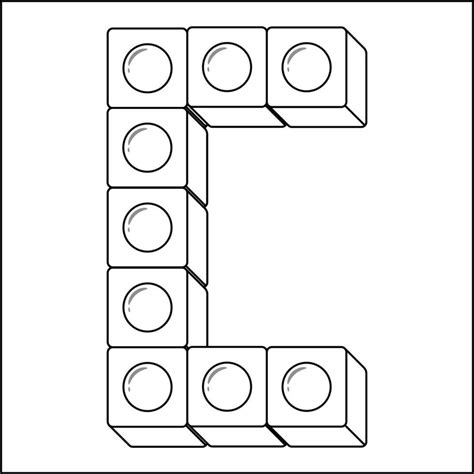 Alphabet English Letter C Blocks In Sketch 26305875 Vector Art At Vecteezy