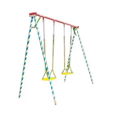 Mild Steel Frp Children Playground Double Swing At Rs 12000 In Nagpur