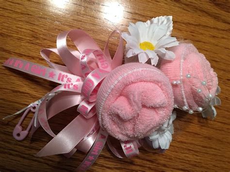 Baby Sock Corsage Handmade Baby Sock Shower Corsage Etsy