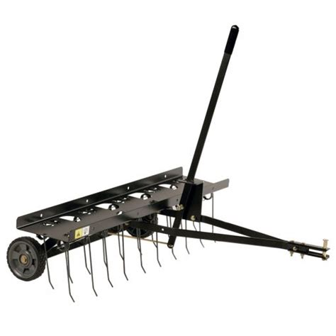For a small yard you can use a large garden fork, but for a larger yard you may want to con. Home Depot Brinly Tow behind lawn Aerator ($67) and ...