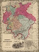 Germany 1860 Johnson & Browning Historic Map Reprint