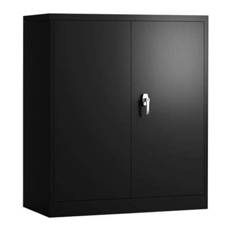Aobabo 42 Inch Locking Metal Storage Cabinet With 2 Adjustable Shelves