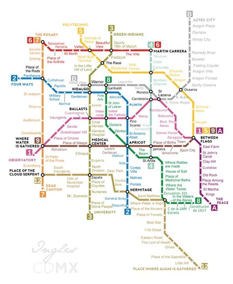 Metro CDMX: Traducen al inglés el mapa de toda la red ...