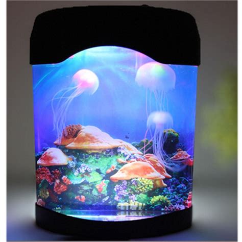 Jellyfish Aquarium Light Lamp Night Desk Fish Tank Mood Lighting Colour
