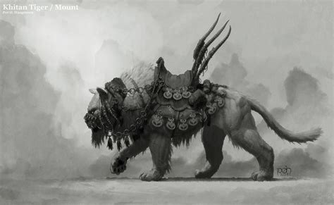 Khitan Tiger Mount Fantasy Concept Art Monster Art Creature Concept Art