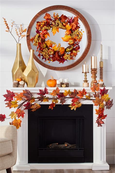 Festive And Stylish Fall Mantel Decorating Ideas