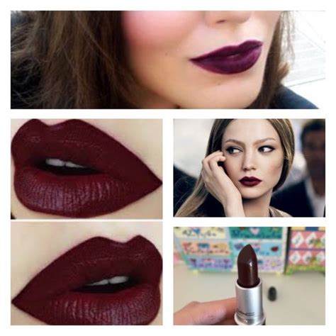 Nib Rare Mac Prince Noir Lipstick Vamp Dark Burgundy Lipstick Deep
