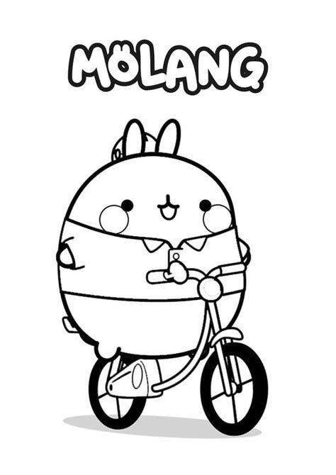 Adorable Molang And Piu Piu Coloring Page Free Printable Coloring