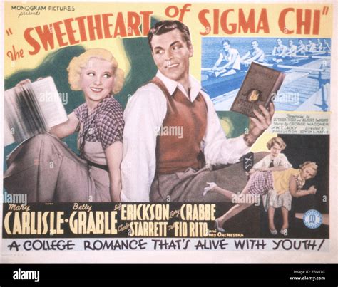 The Sweetheart Of Sigma Chi Us Poster Back To Back From Left Mary
